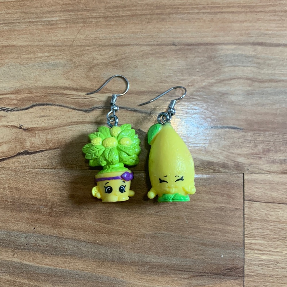 Shopkin Lemon Earings